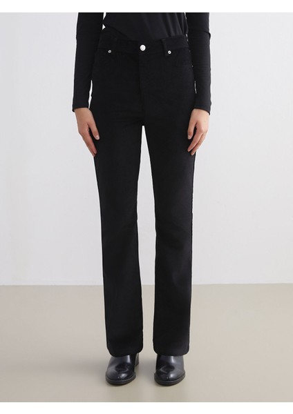 Yeni Sezon Dar Fit Ispanyol Paça Kadife Kadın Pantolon fiyatları