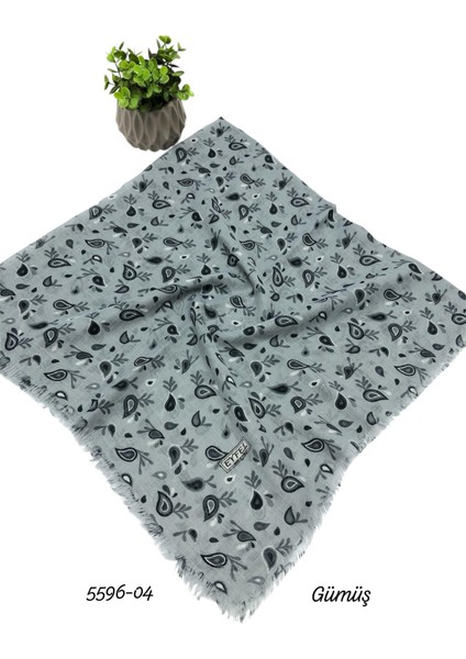 5596 Flamlı Pamuk Eşarp