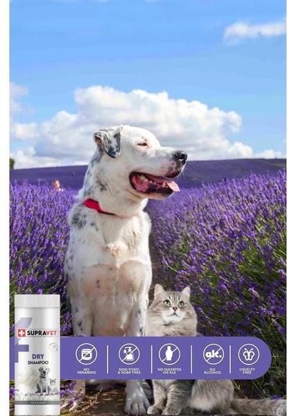 Supravet Dry Shampoo Lavanta Özlü Kedi ve Köpek Toz Şampuan 150 ml fiyatları