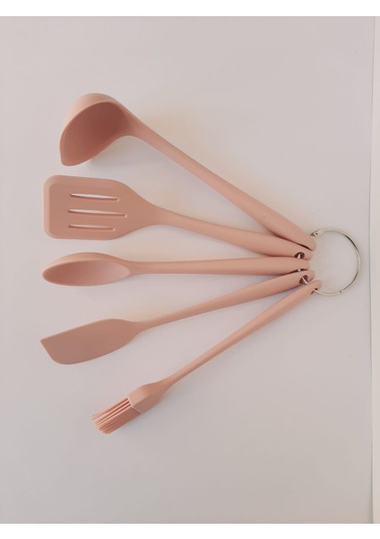 5 Parça Isıya Dayanıklı Silikon Pişirme Seti Yanmaz Yapışmaz Servis Seti fırsatları