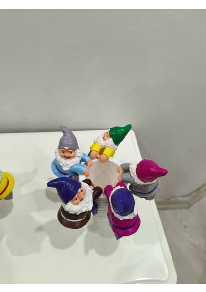 Saksıya Asılan Cüce Saksısıyla Set - Dekoratif Ev Aksesuarı