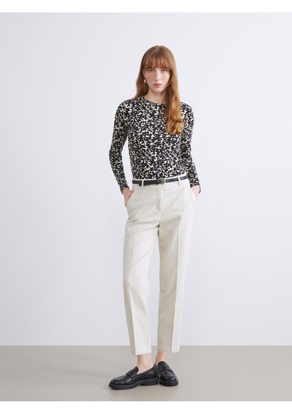 Yeni Sezon Beli Kemerli Kadın Pantolon