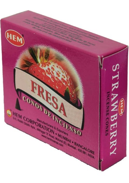 Çilek Kokulu 10 Konik Tütsü - Strawberry fırsatları