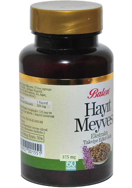 Hayıt Meyvesi 60 Kapsül fiyatları