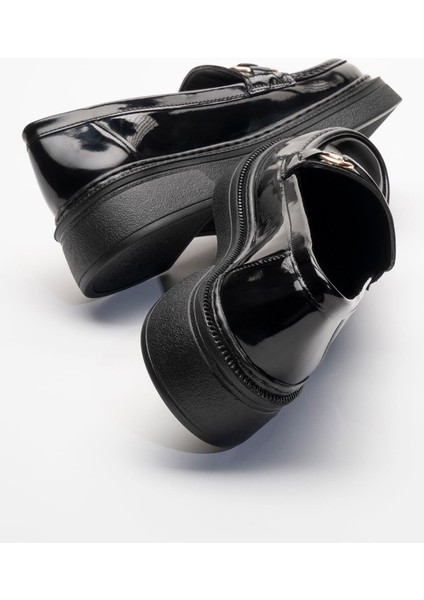 Kadın Siyah Rugan Klasik Ayakkabı Kadın Rugan Loafer Kadın Günlük Ayakkabı Casual Ayakkabı fırsatları