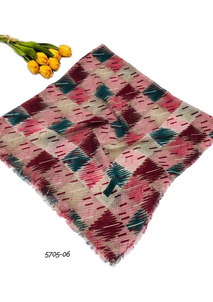 5705 Flamlı Pamuk Eşarp