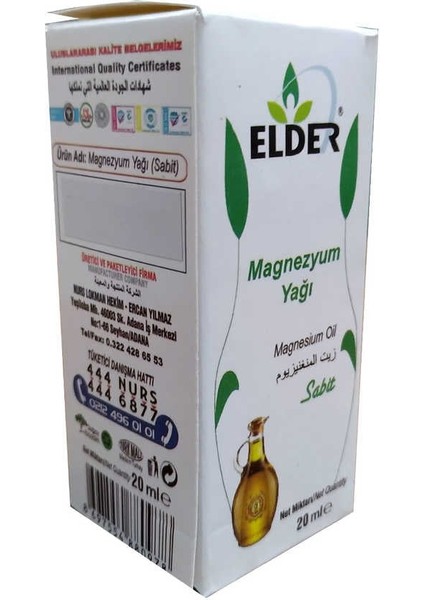 Elder Magnezyum Yağı 20 ml indirimleri