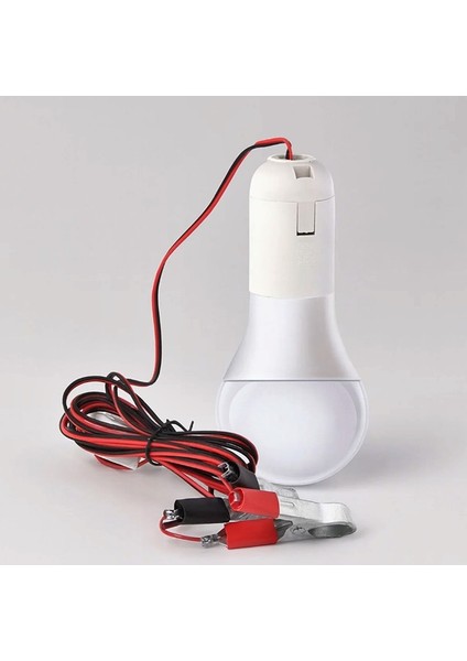 Seyyar Kablolu LED Ampul- Akü Takviye Maşalı 1.8 Metre Kablolu- 12VOLT 5WATT Beyaz LED Ampul modelleri