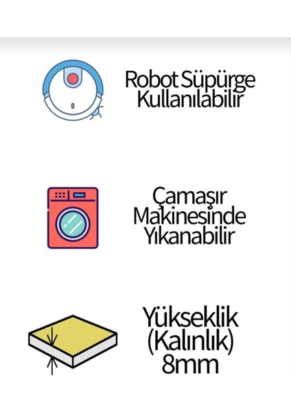 Şık ve Kaymaz Yolluk, Yıkanabilir, Gri, Koridor, Mutfak ve Salon Için Ideal Halı. fırsatları