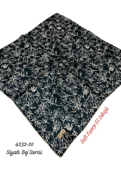 4232 Soft Eşarp El Dikişli