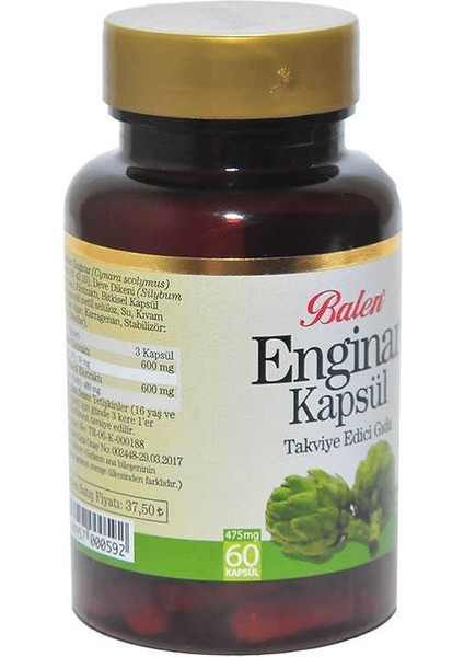 Enginar 60 Kapsül fiyatları