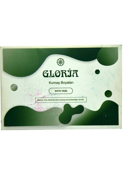 Kumaş Boyası Koyu Yeşil 10GR Pkt