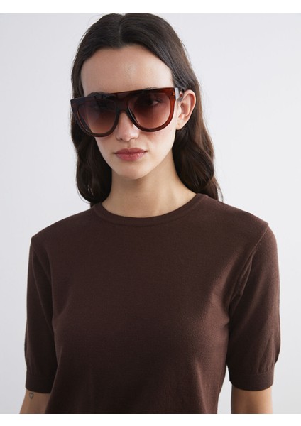 Yeni Sezon Bisiklet Yaka Kadın Triko Kazak modelleri