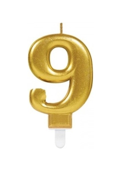 9 Rakam Mum Gold Renk