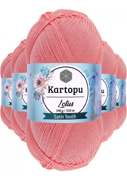 5 Adet Lotus Bikini Büstiyer Bluz Örgü Ipi K766 Gül Pembe