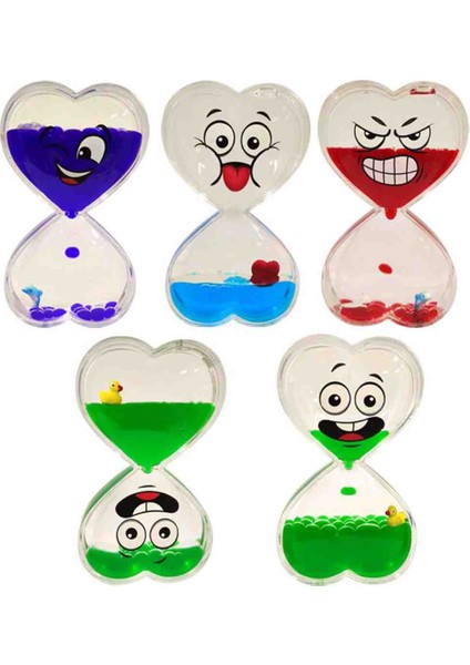 Emojili Baloncuk Sıvı Kum Jel Saat Damla Görsel Şölen Efektli Masaüstü Dekoratif Oyuncak Hediyelik Random Renk & Model modelleri