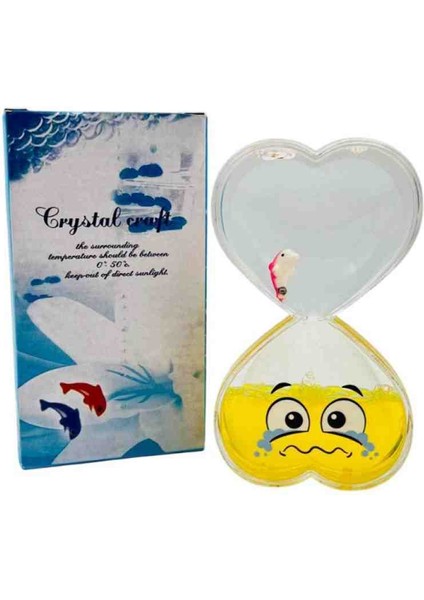 Emojili Baloncuk Sıvı Kum Jel Saat Damla Görsel Şölen Efektli Masaüstü Dekoratif Oyuncak Hediyelik Random Renk & Model fırsatları