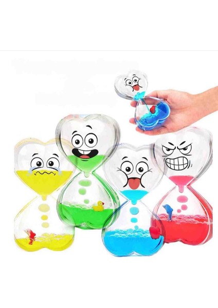 Emojili Baloncuk Sıvı Kum Jel Saat Damla Görsel Şölen Efektli Masaüstü Dekoratif Oyuncak Hediyelik Random Renk & Model indirimleri
