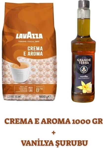 Crema E Aroma 1000 gr + Grande Terra Vanilya Şurubu 750 ml