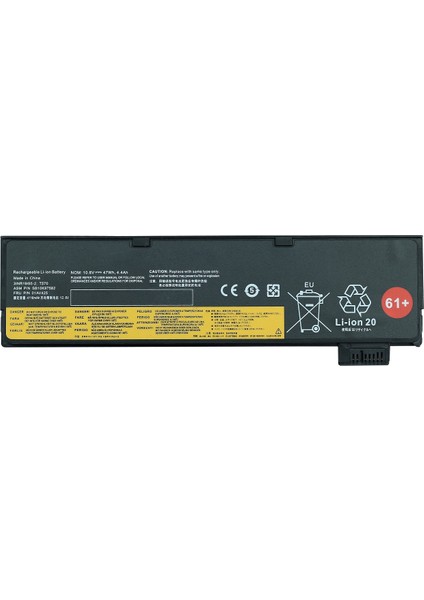Lenovo Thinkpad T470, T570 Dış Notebook Bataryası - 6 Cell
