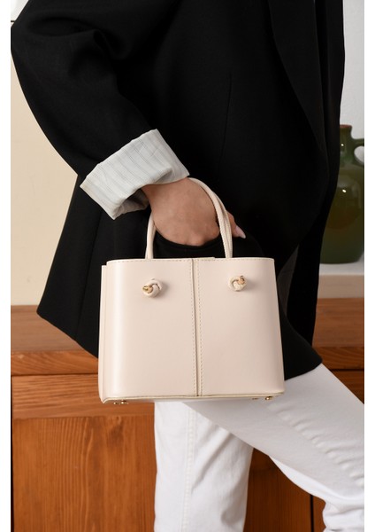 Kadın 3 Bölmeli Kaliteli Şık Çanta Omuzdan Asmalı Elden Tutmalı Askılı