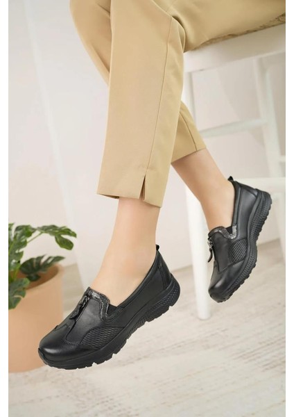 024 Orto Pedik Günlük Kadın Deri Ayakkabı