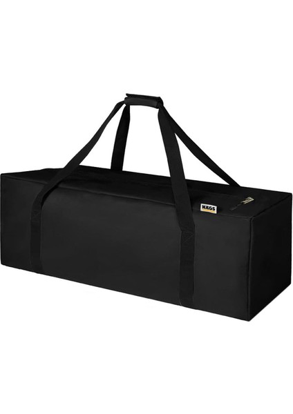 Taşıma Çantası, Fermuarlı Dayanıklı Seyahat Spor, Kamp Malzemeleri Saklama Çantası, Hurç, Valiz, 70L Orta Boy - Siyah