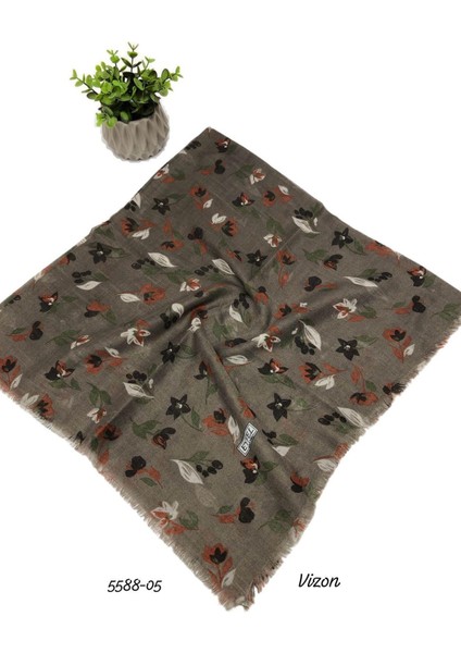 5588 Flamlı Pamuk Eşarp