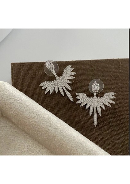 Vıp Özel Seri Taşlı Küpe Gümüş