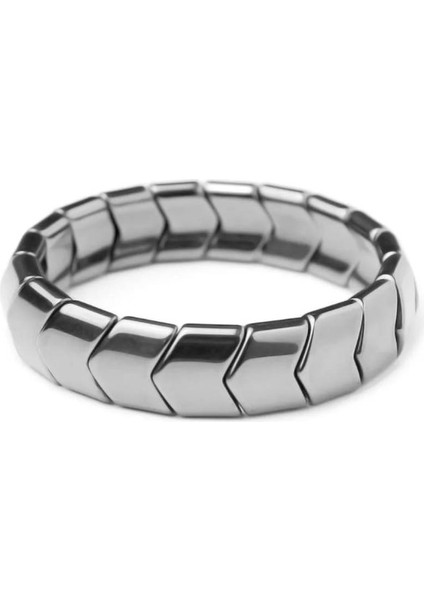 Statik Enerji Denge Hematit Taşı Ok Balıksırtı Bileklik