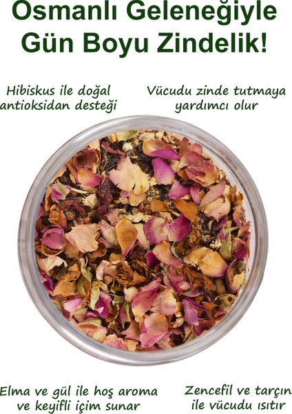 Sultan Çayı | Gül, Hibiskus, Zencefil, Karanfil, Elma, Tarçın ve Karışık Bitkiler 300 gr Ottoman Tea fiyatları