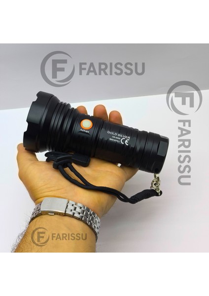 Gold Sılver GS-5000 6800MAH Bataryalı, Uzun Ömürlü, Şarjlı El Feneri indirimleri