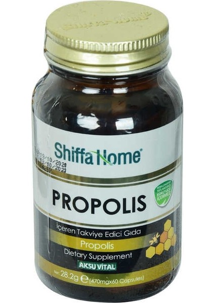 Shiffa Home Propolis Diyet Takviyesi 470 Mg x 60 Kapsül