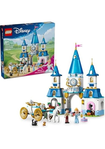 ǀ Sindirella’nın Şatosu ve At Arabası 43275-6 Yaş ve Üzeri Prenses Seven Çocuklar Için Yaratıcı Oyuncak Yapım Seti, Doğum Günü Hediyesi (596 Parça) modelleri