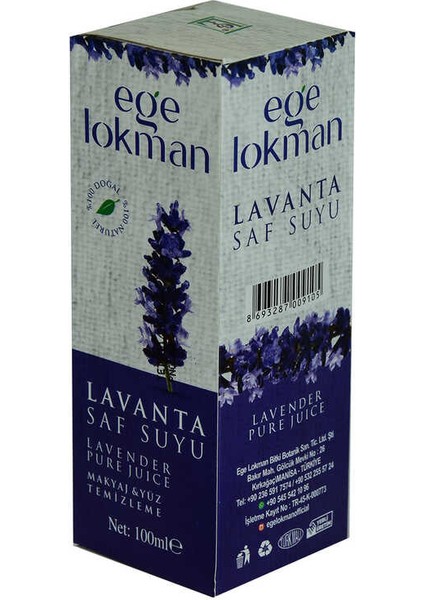 Doğal Lavanta Saf Suyu Makyaj ve Yüz Temizleme 100 ml Spreyli Cam Şişe fırsatları