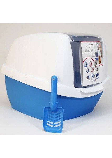 Imac Maddy Junior Üstü Açılır Kapalı Kedi Tuvaleti Mavi 57X43X41 cm fiyatları