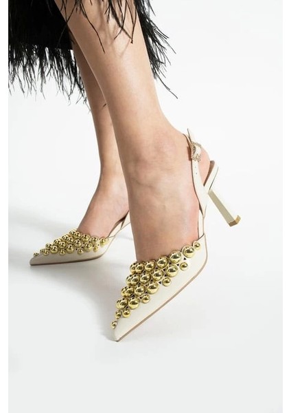 Makay Bej Rugan Topuklu Ayakkabı fiyatları