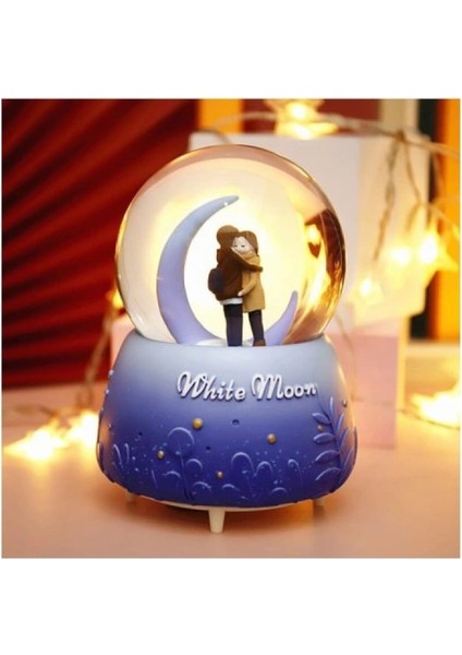 White Moon Kar Küresi Orta Boy