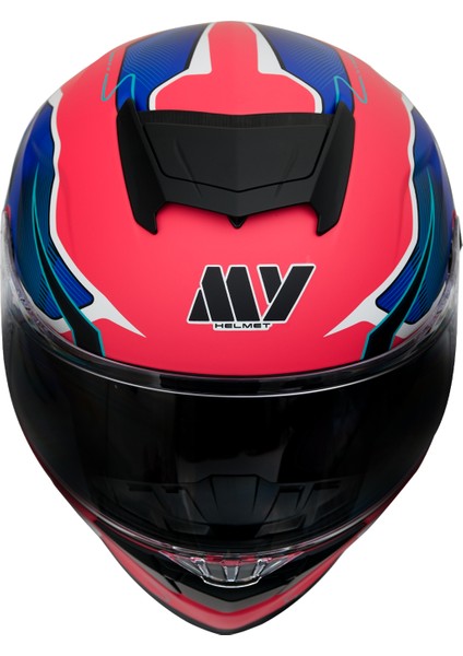 Gp My Helmet MKS001-RBW Yarış Spoiler Güneş Vizörlü Şeffaf Full Face Motosiklet Kaskı M fiyatları