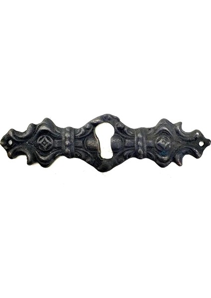 Antika Tarz Dekoratif Pirinç Anahtar Ağızlığı - 28X104MM, Oksit