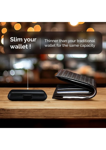 Alüminyum Kartlık - Çok Gözlü Kartvizitlik - Kapaklı Kredi Kartlık - Kapaklı Kartlık Cüzdan - Kapaklı Kart Düzenleyici - Kart Koruyucu