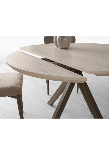 Nova T Yuvarlak Açılır Mutfak Masa Sandalye Takımı 70X120CM indirimleri