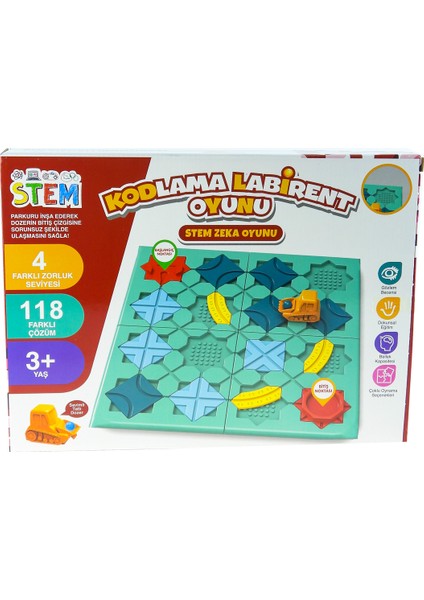 Kodlama Labirent Oyunu 4 Seviye Zorluk 118 Çözüm