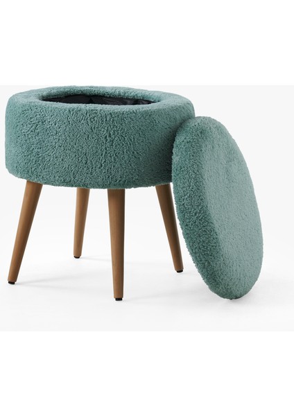 Teddy Bench ve Puff Seti Yeşil