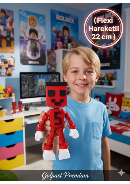 Samet Parlak Benzeri Flexi Hareketli Oyuncak Figür Süpriz Hediye (22CM)