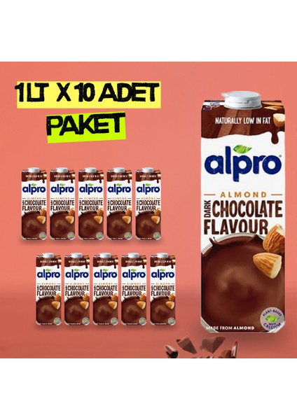 Bitter Çikolata & Badem x 10 Adet