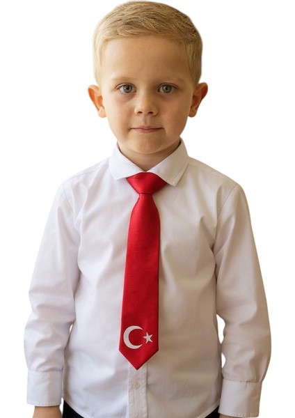 Ayyıldız Baskılı Çocuk Kravat indirimleri
