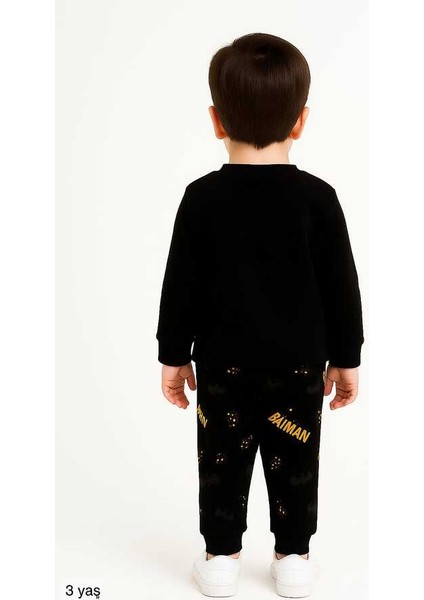 Siyah Batman 1-3 Yaş Çocuk Alt Üst Takım modelleri
