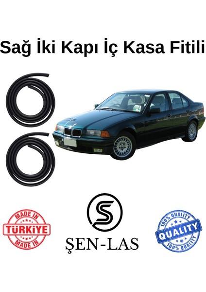 Bmw 3 Serisi E36 (1992-1998) Şen-Las Kadifeli Sağ Ön ve Arka Fitili ŞL32309