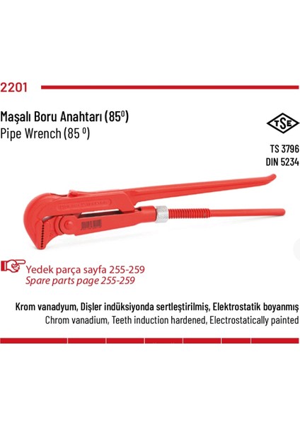 Boru Anahtarı (Maşalı) 4 Inç
